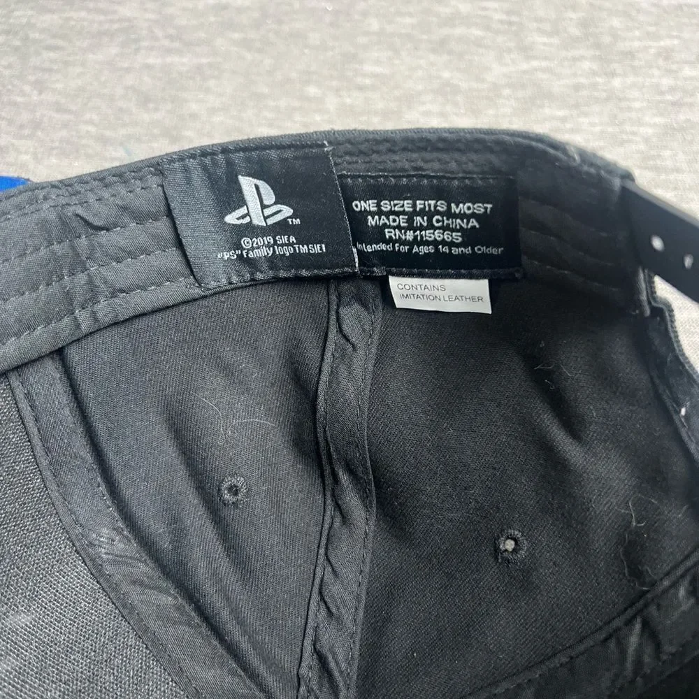 Playstation Controller Symbols Bioworld Adjustable‎ Snapback Cap Hat Black NWOT